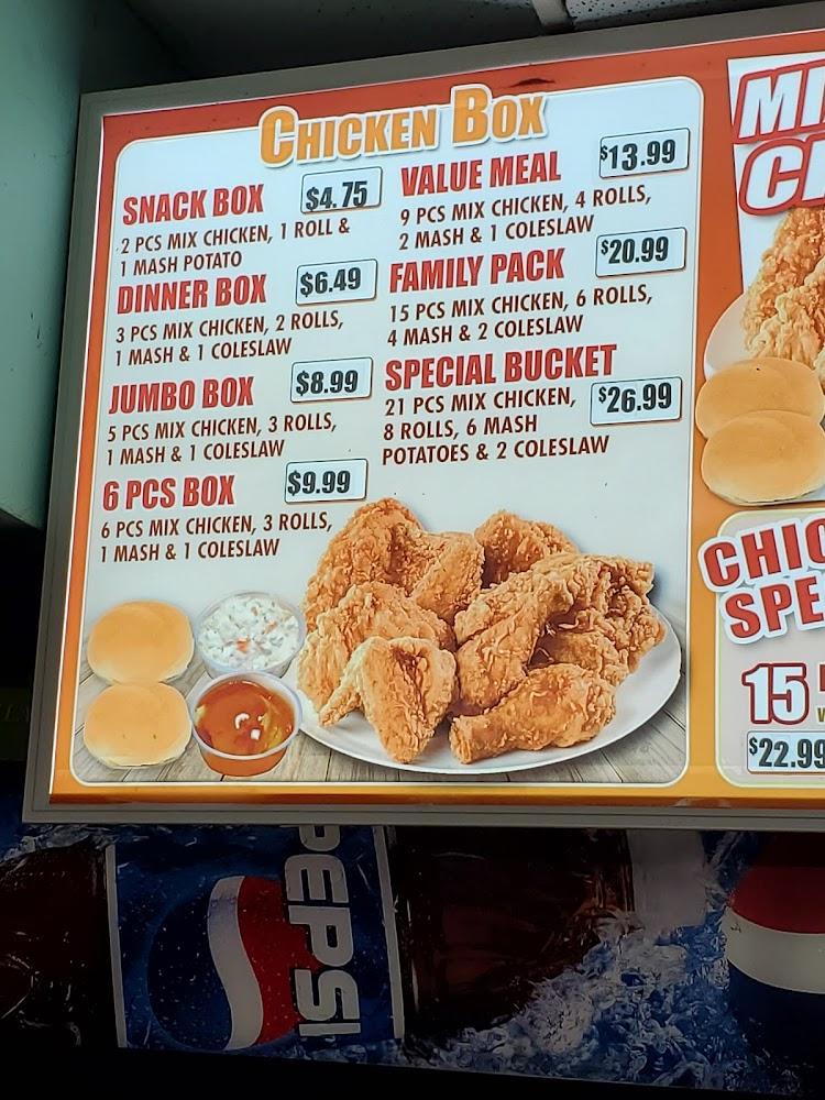 Crown Fried Chicken Whiting Fish Salad